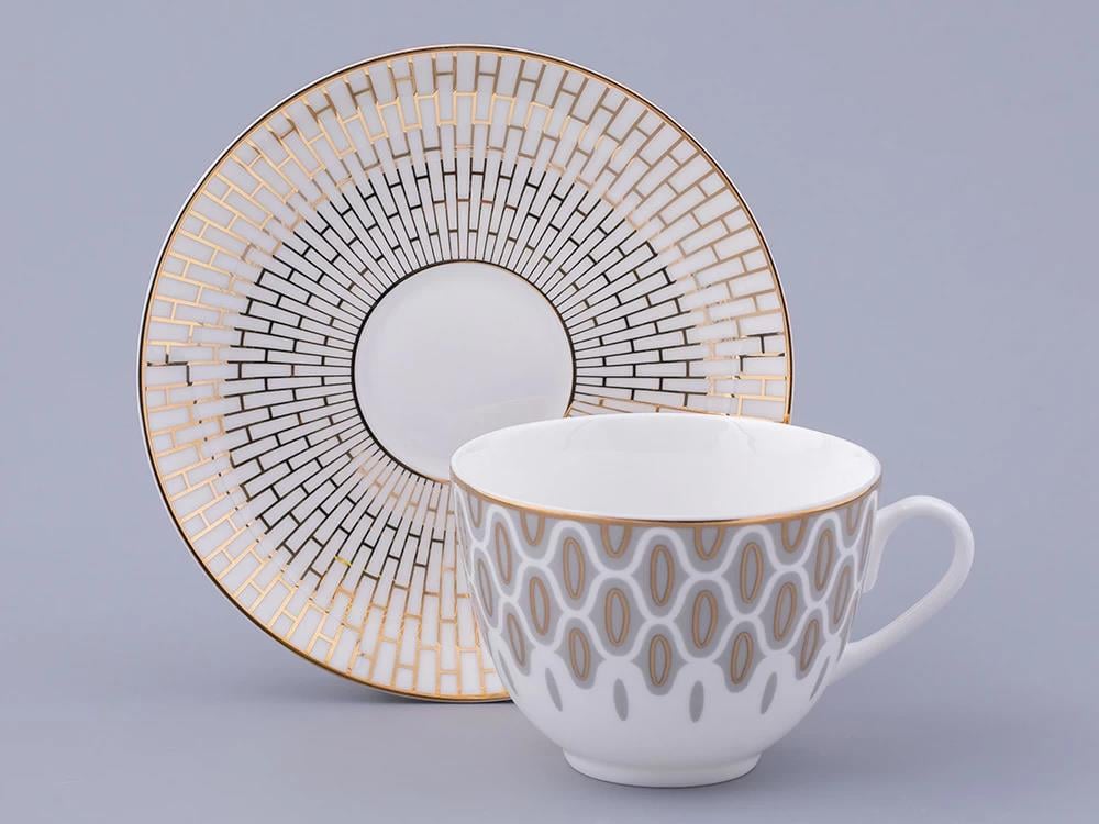 IMPERIAL TABAKLI ÇAY FİNCANI . BAHAR - 2 SALAMANDRA GREY