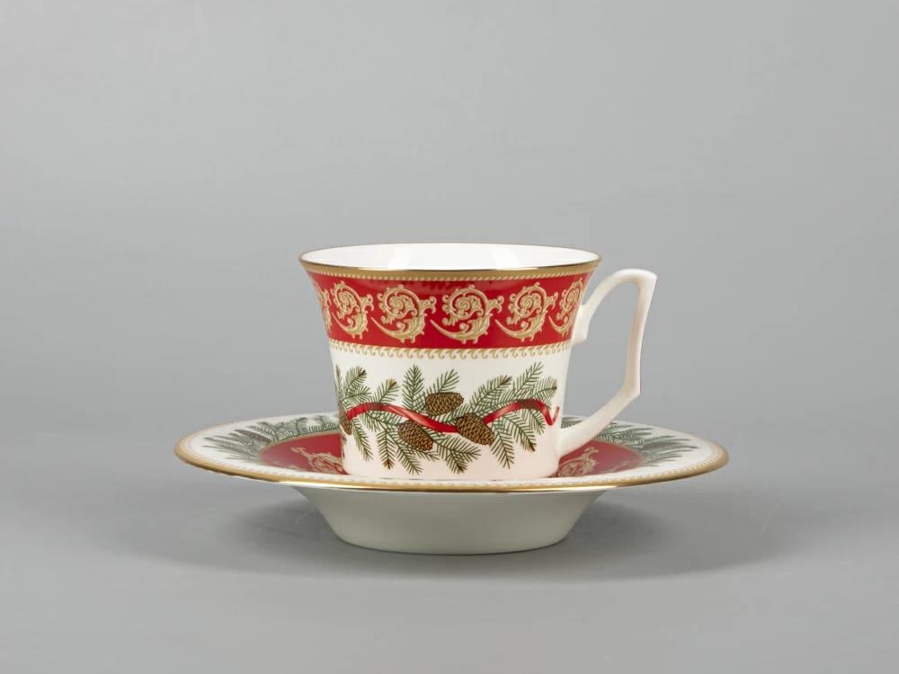 IMPERIAL TEA CUP AND SAUCER. JULİA. CHRİSTMAS TEA PARTY 210 ML