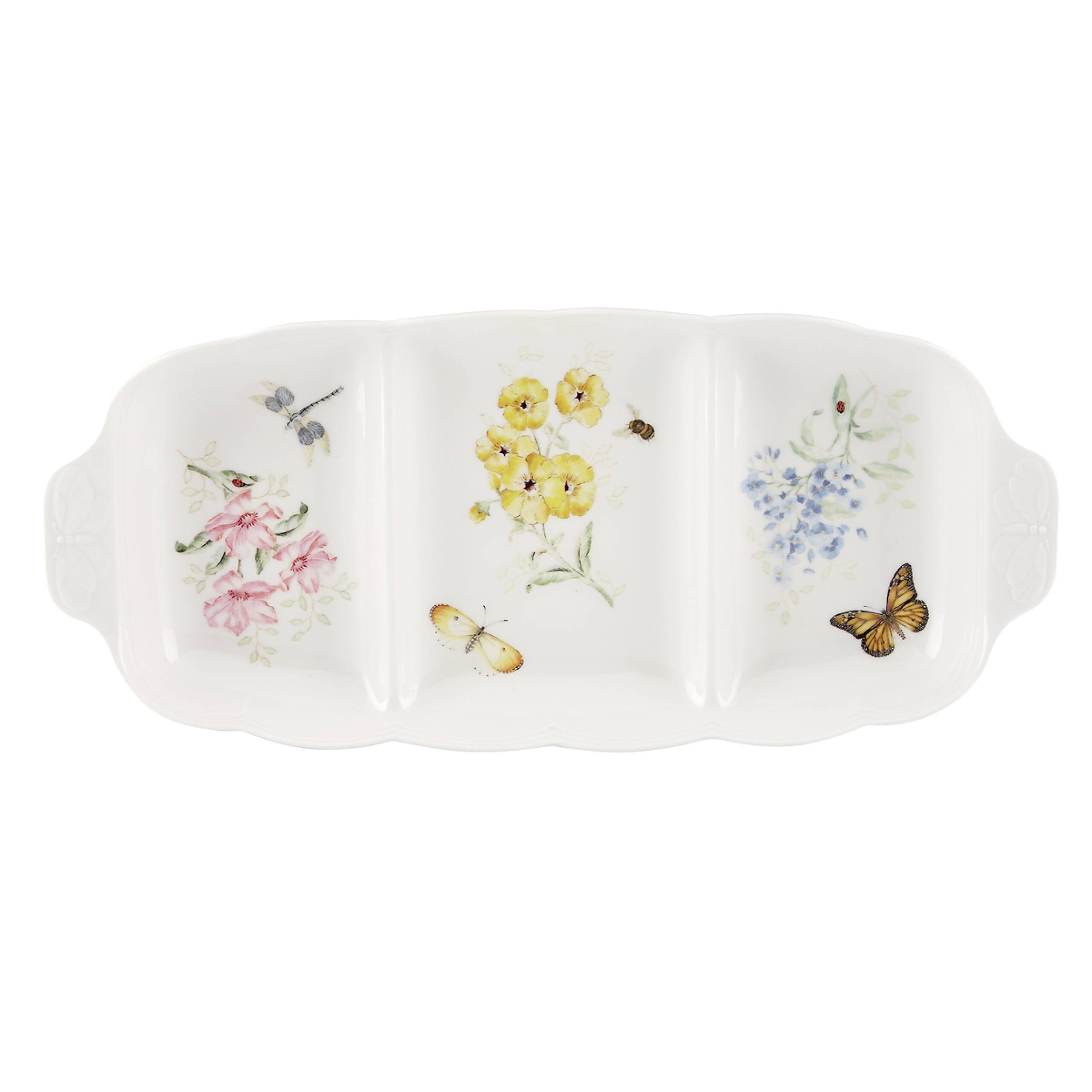 LENOX BUTTERFLY - 3 BOLMELI SERVIS TABAGI, 40.6 CM
