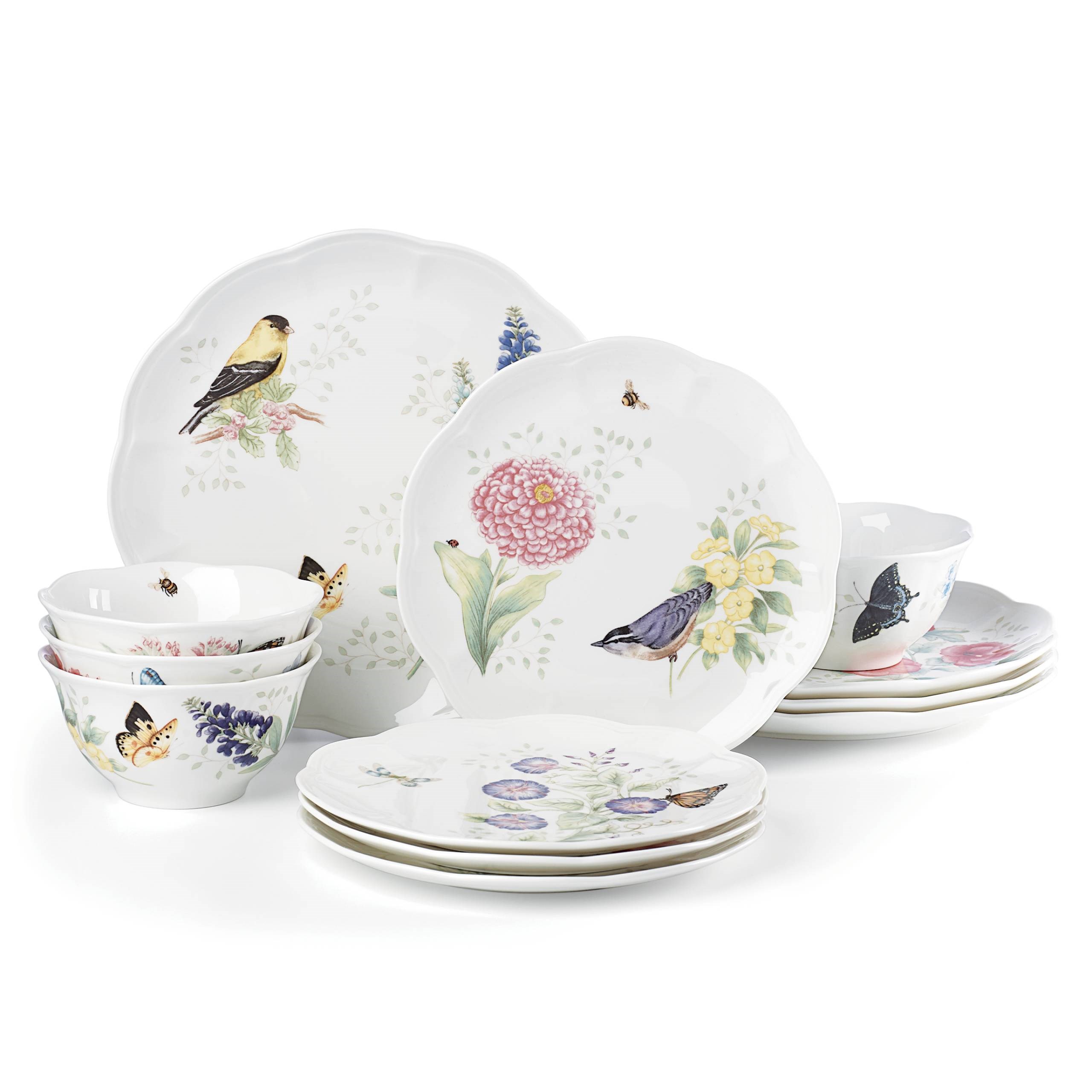 LENOX BUTTERFLY FLUTTER - 12 PARCA SET, 4 KISILIK (YEMEK, ACCENT, KASE)