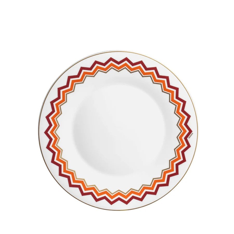 MISSONI ICONIC- TURUNCU BORDO YEMEK TABAĞI 27,5 CM