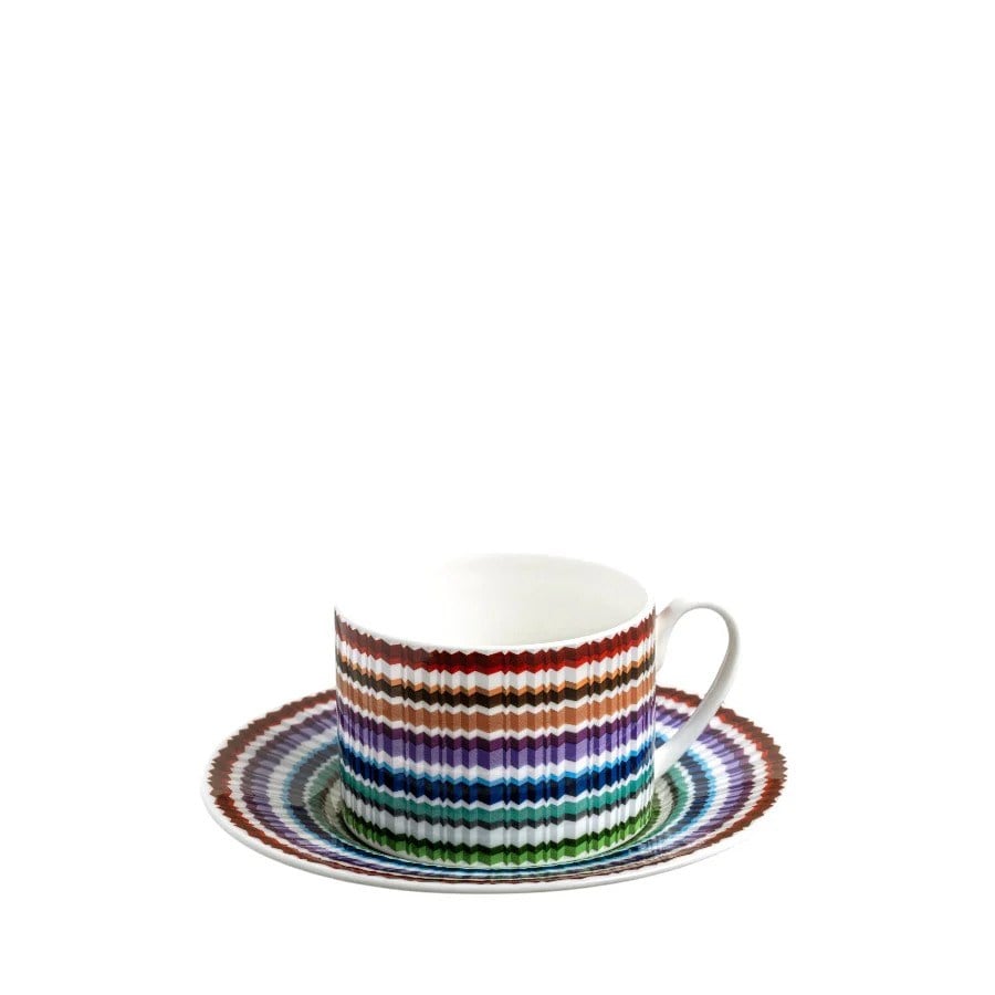 MISSONI WAVES - 6 KISILIK KAHVE/CAY FINCAN VE TABAGI, 12 PARCA, 0,22 L