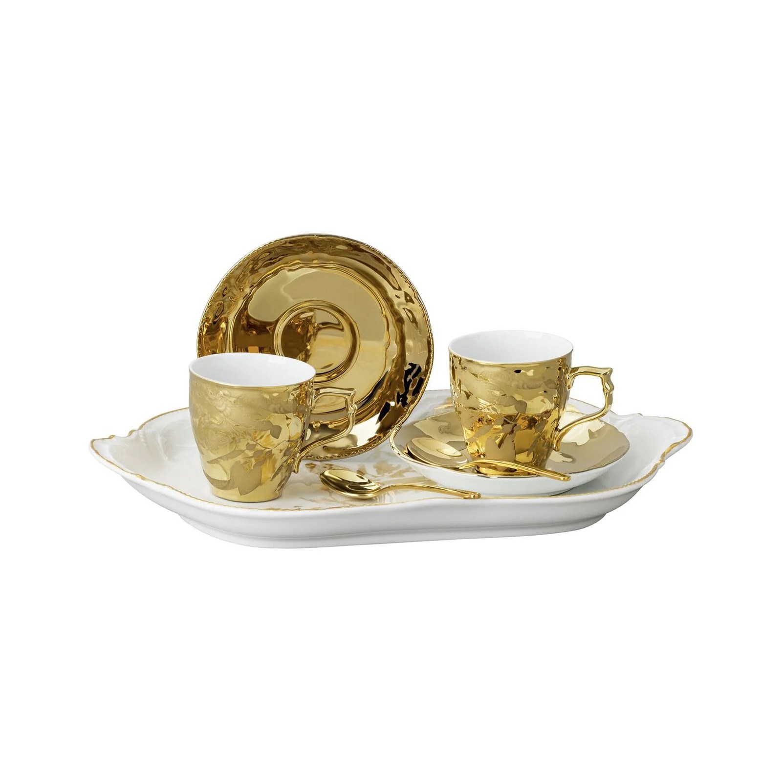 Oval Servis 28 cm + Espresso Set Midas