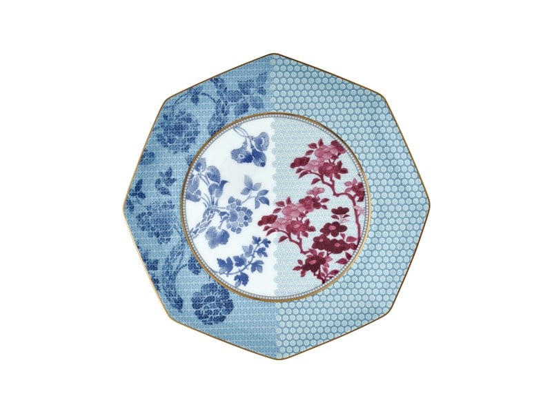 Regency Damask - Kahvaltı Tabağı 21 cm Mavi