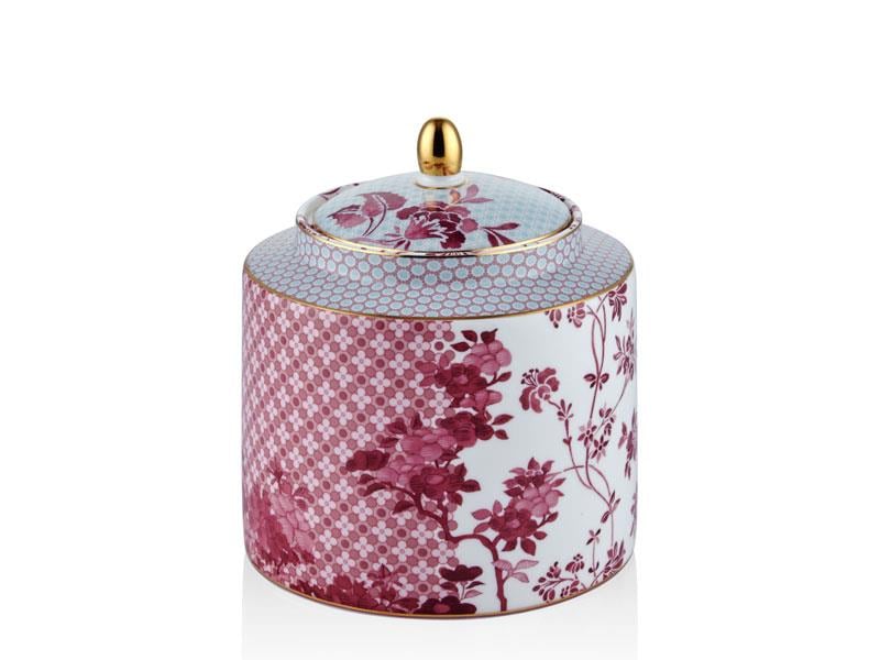 Regency Damask - Kavanoz Pembe