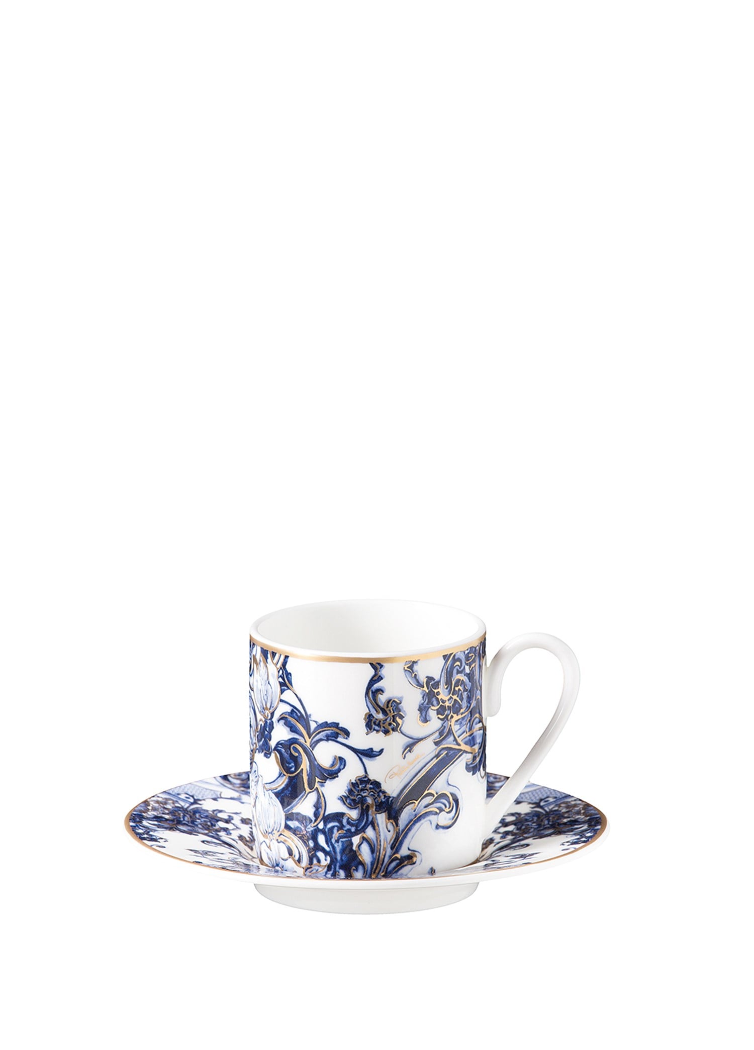 ROBERTO CAVALLI AZULEJOS - 1 KISILIK TURK KAHVESI FINCAN VE TABAGI, 0,12 L, 2 PARCA