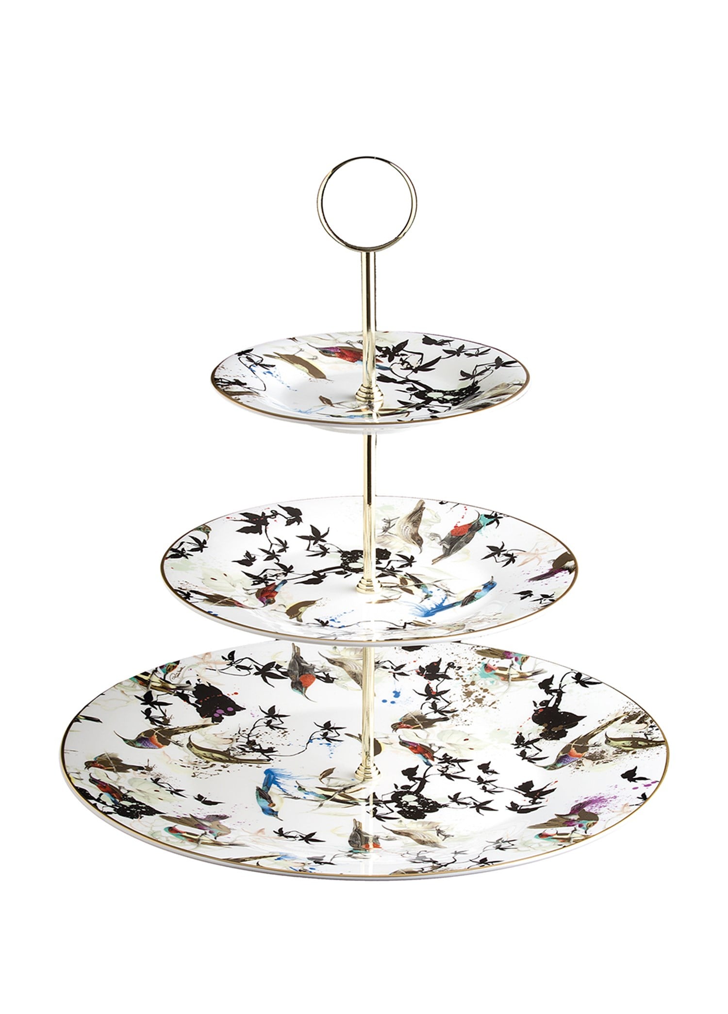 ROBERTO CAVALLI GARDENS BIRDS - 3 KATLI SERVIS TABAGI, 32 CM