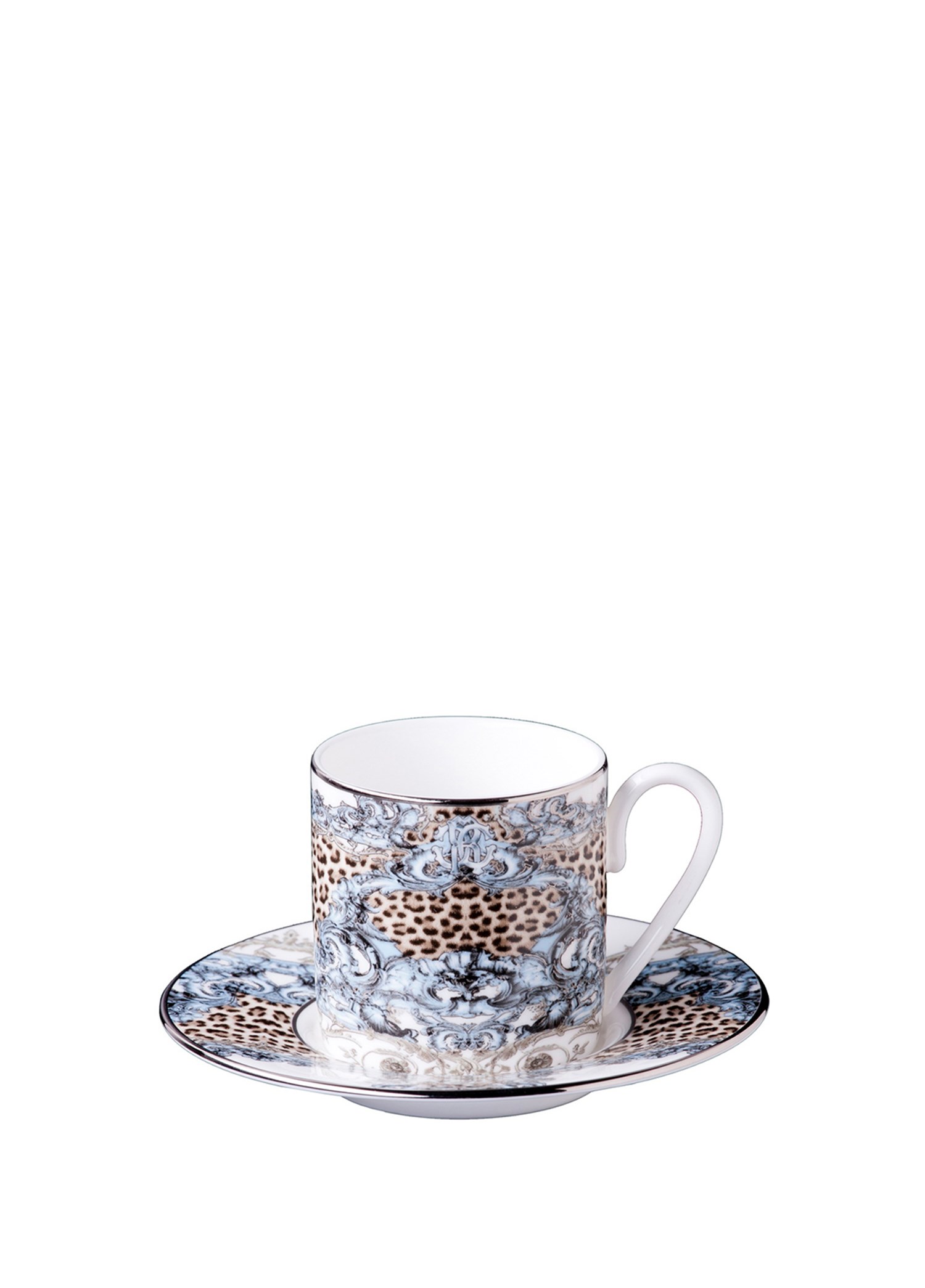 ROBERTO CAVALLI PALAZZO PITTI - 1 KISILIK TURK KAHVESI FINCAN VE TABAGI, 0,12 L, 2 PARCA