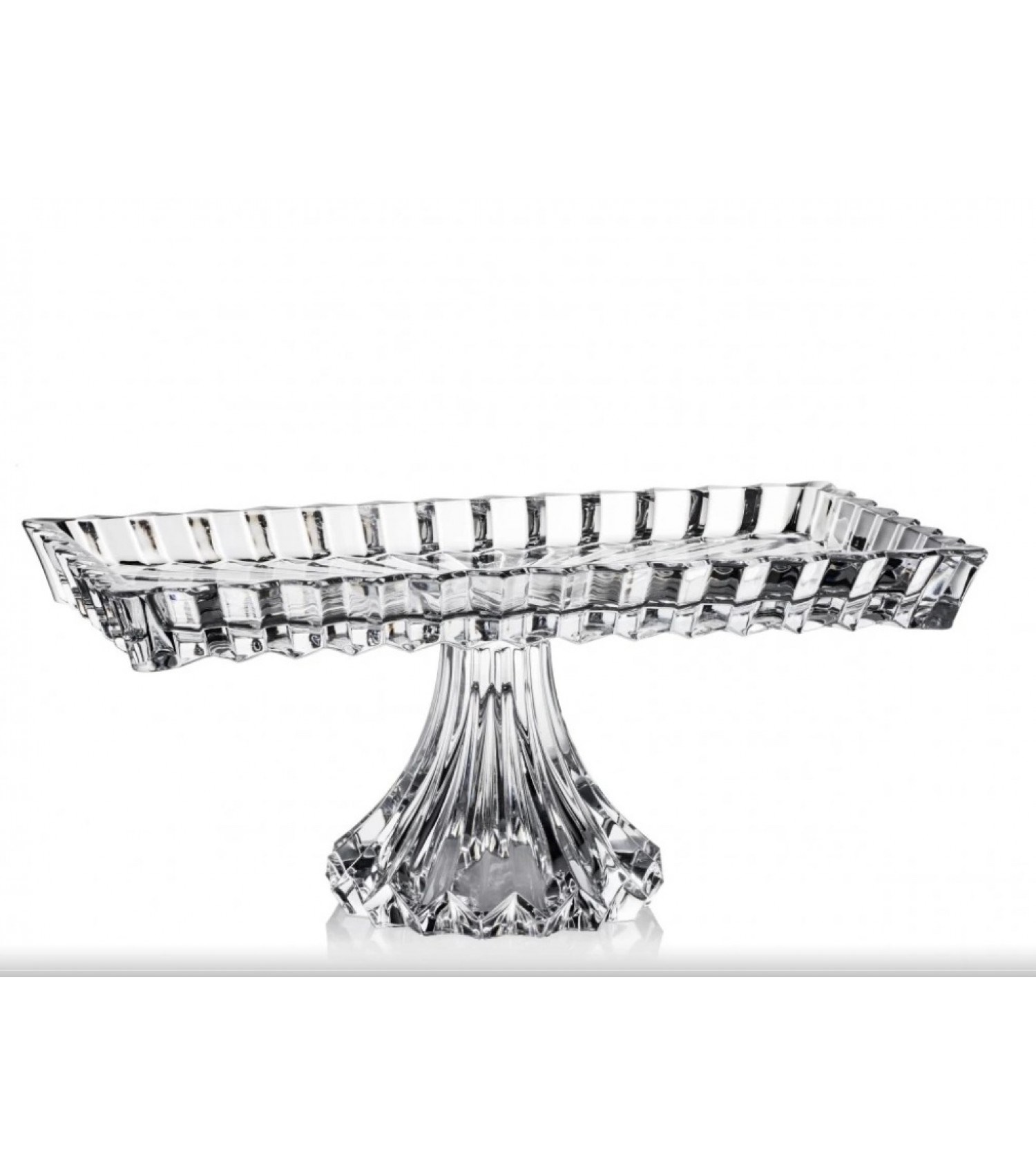 ROGASKA CROWN JEWEL VASSOIO CON PIEDE AYAKLI DİKDÖRTGEN TEPSİ 35x19 CM