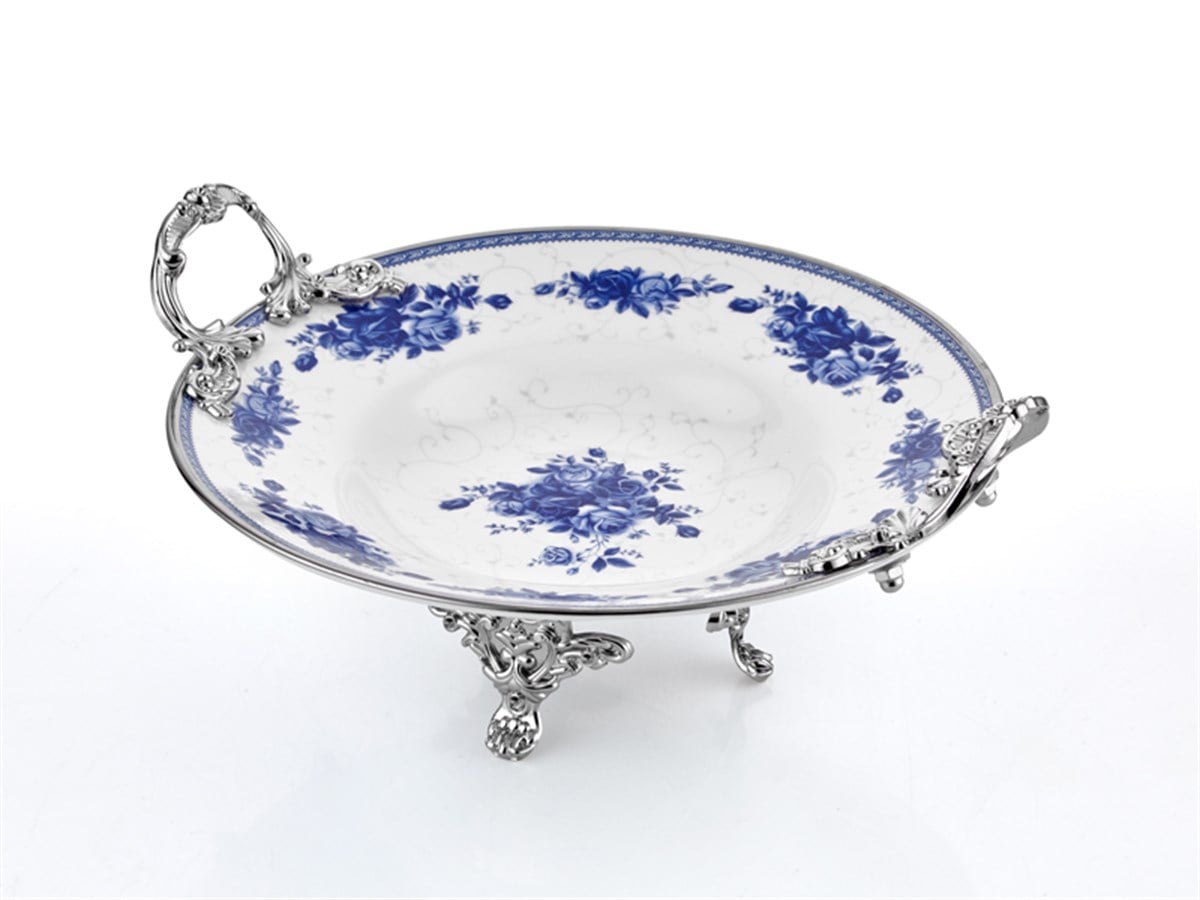 ROSE BLUE YUVARLAK TABAK 35,5 CM (6)