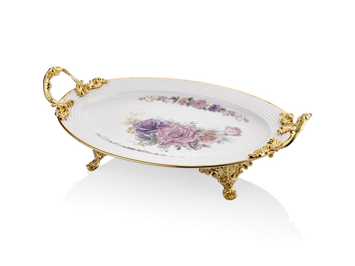 ROSE PINK OVAL TABAK 40,6 CM