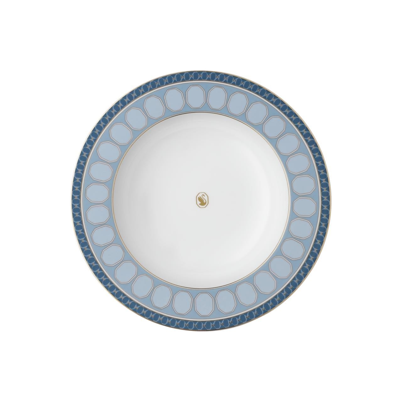 ROSENTHAL X SWAROVSKI SIGNUM AZURE - CUKUR TABAK, MAVI, 24 CM