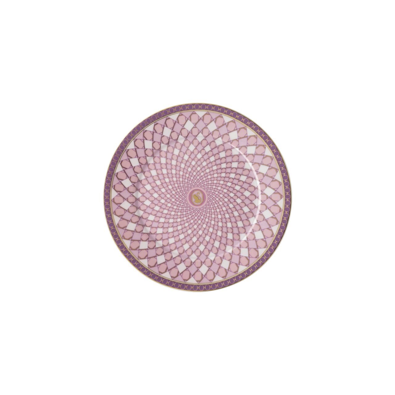 ROSENTHAL X SWAROVSKI SIGNUM ROSE - EKMEK TABAGI, PEMBE, 18 CM