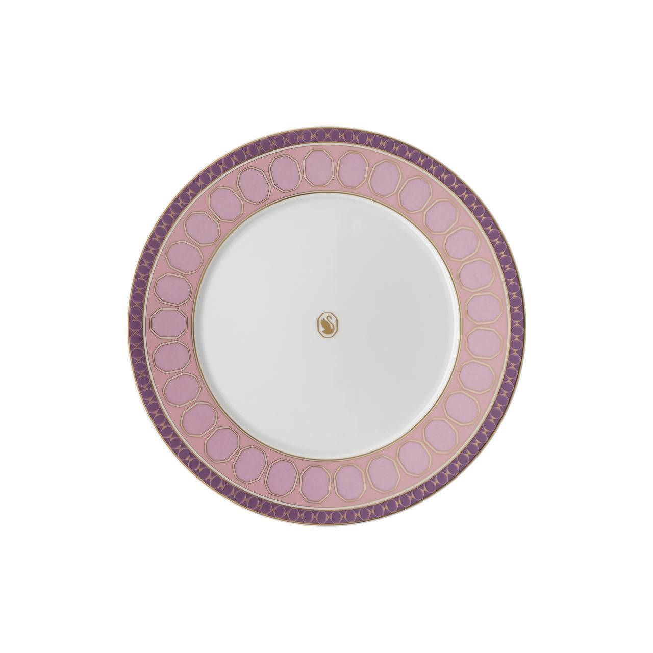ROSENTHAL X SWAROVSKI SIGNUM ROSE - PASTA TABAGI, PEMBE, 23 CM