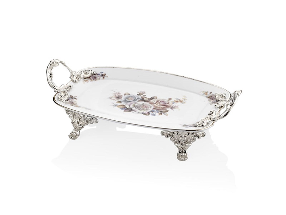 ROSETTA GOLD DIKDORTGEN TABAK 35,5 CM(8)