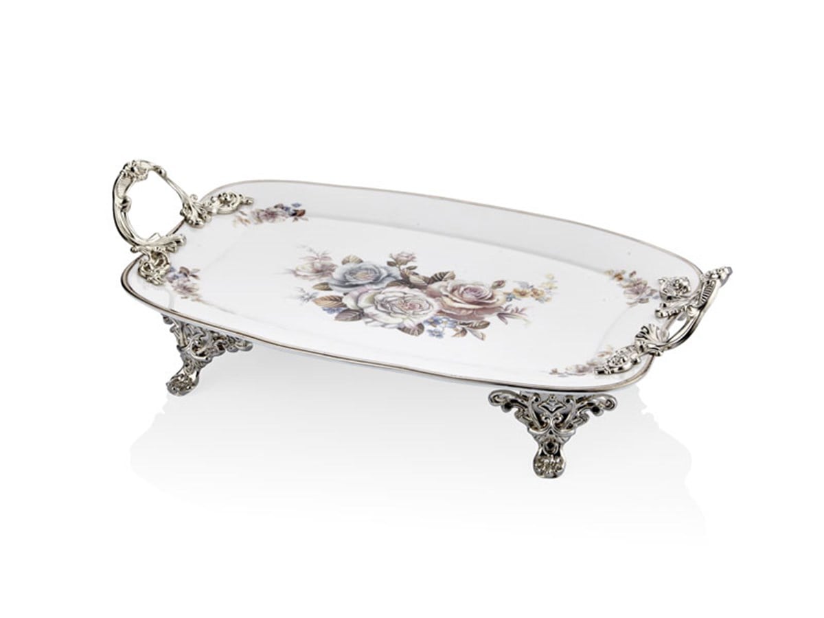 ROSETTA GOLD DIKDORTGEN TABAK 40,6 CM (6)