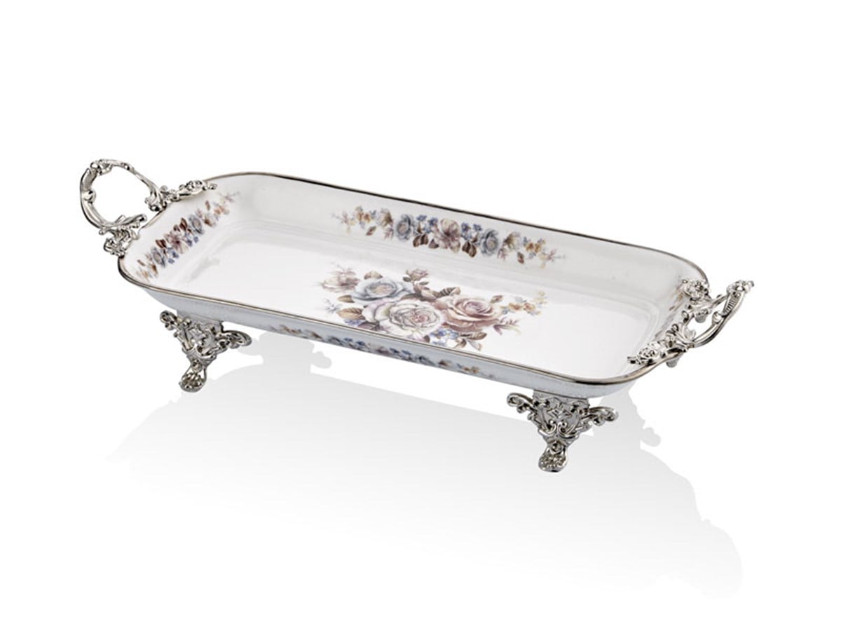 ROSETTA GOLD DIKDORTGEN TABAK 40,6 CM(8)
