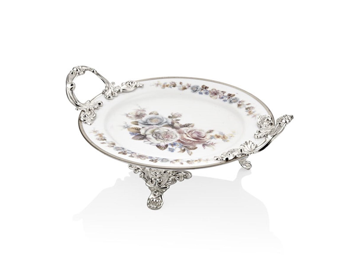 ROSETTA GOLD YUVARLAK TABAK 25 CM