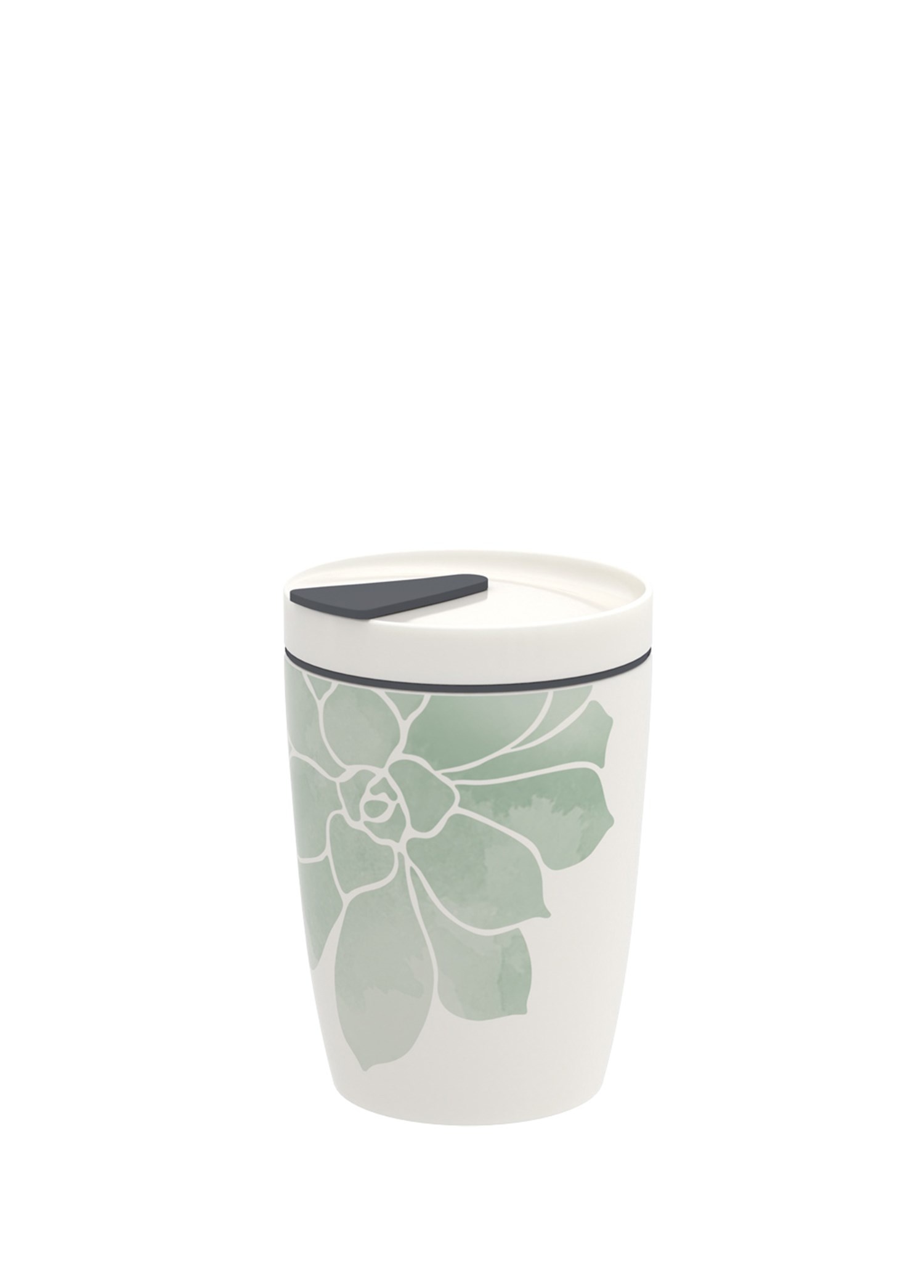 VB COFFEE TO GO- KUPA, YESIL CICEKLI, 0.29 L
