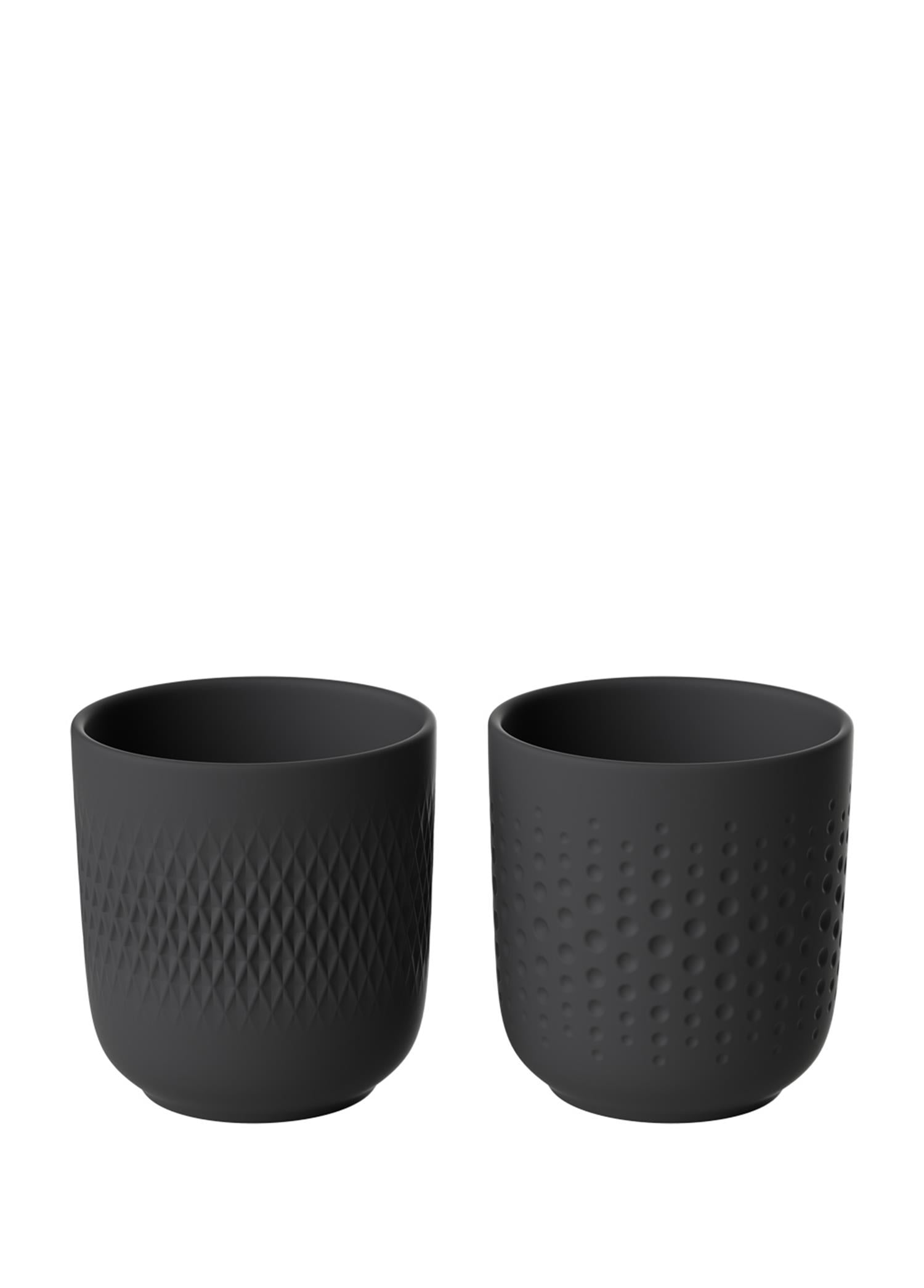 VB MANUFACTURE COLLIER NOIR-MUG, 2 LI SET