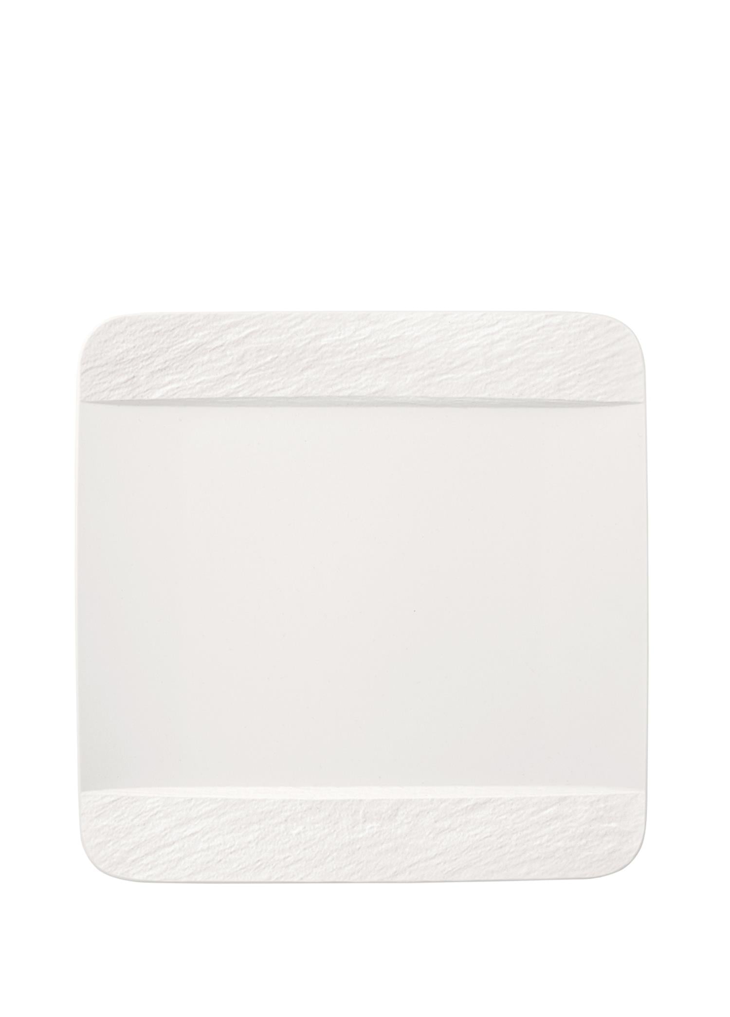 VB MANUFACTURE ROCK BLANC -  KARE YEMEK TABAGI, 28X28 CM