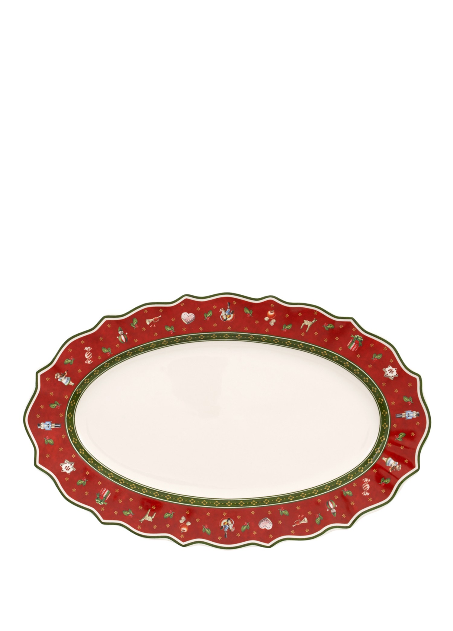 VB TOYS DELIGHT - OVAL SERVIS TABAGI, 38X23.5 CM