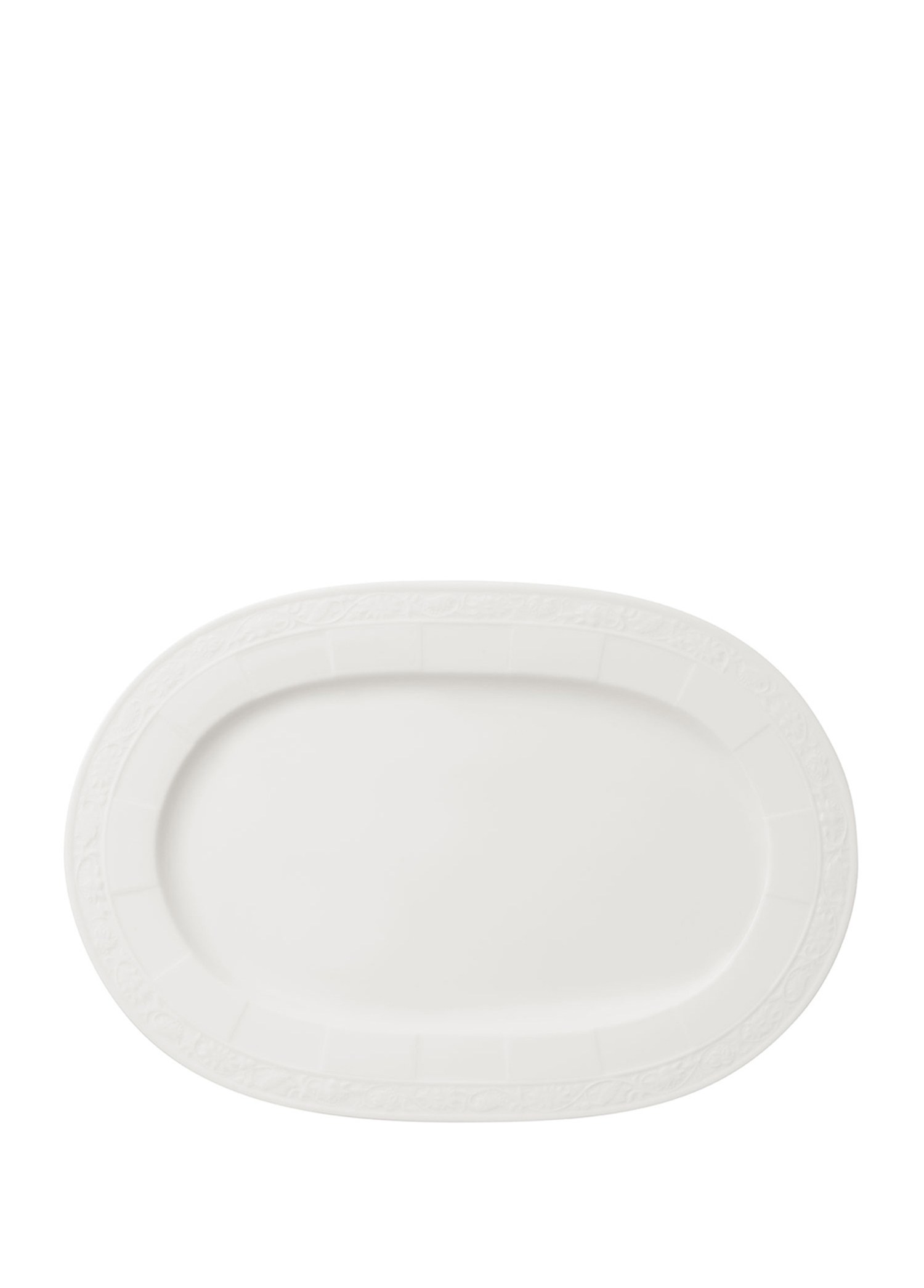 VB WHITE PEARL - OVAL SERVIS TABAGI ,35CM