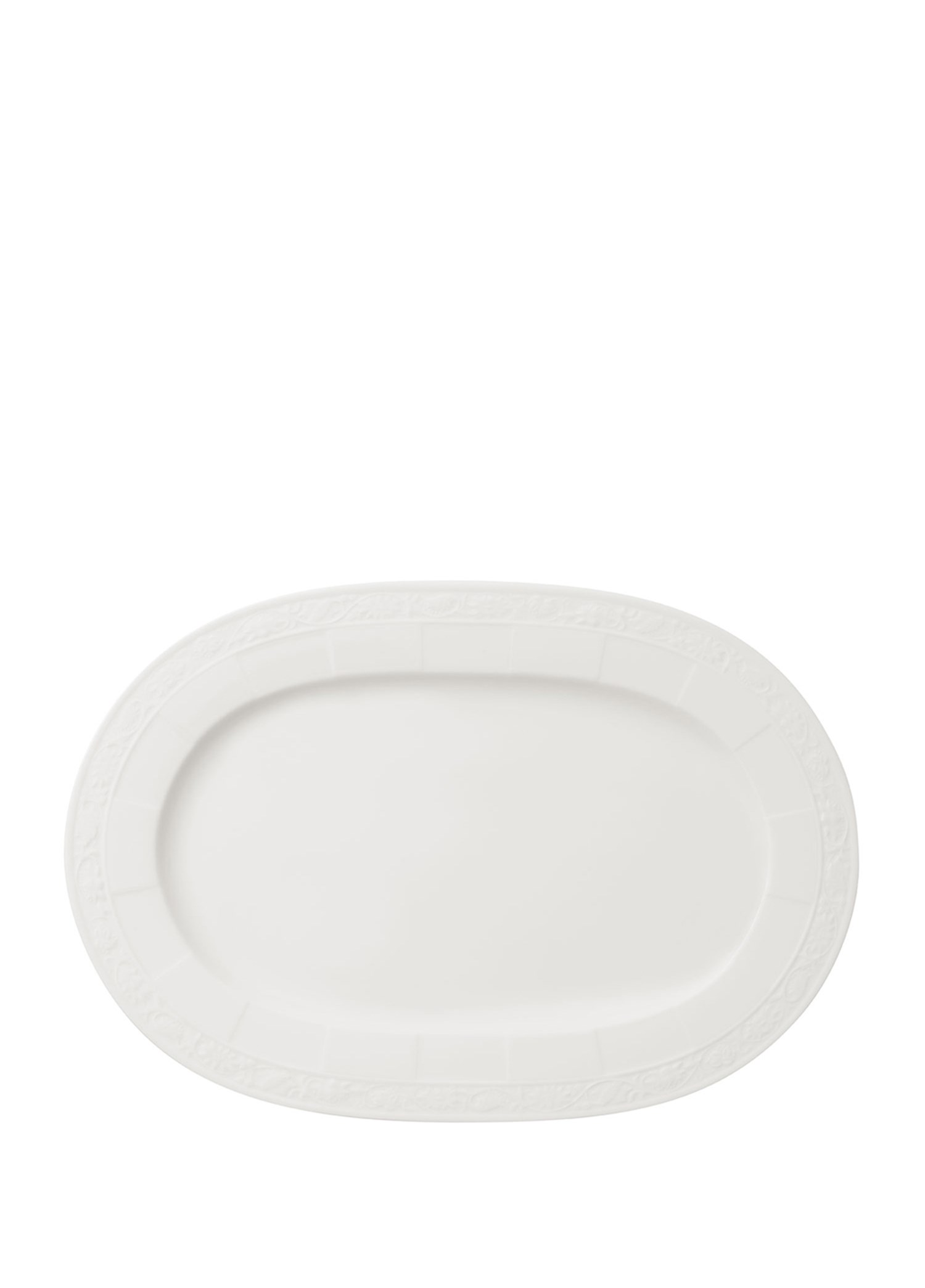 VB WHITE PEARL - OVAL SERVIS TABAGI ,35CM