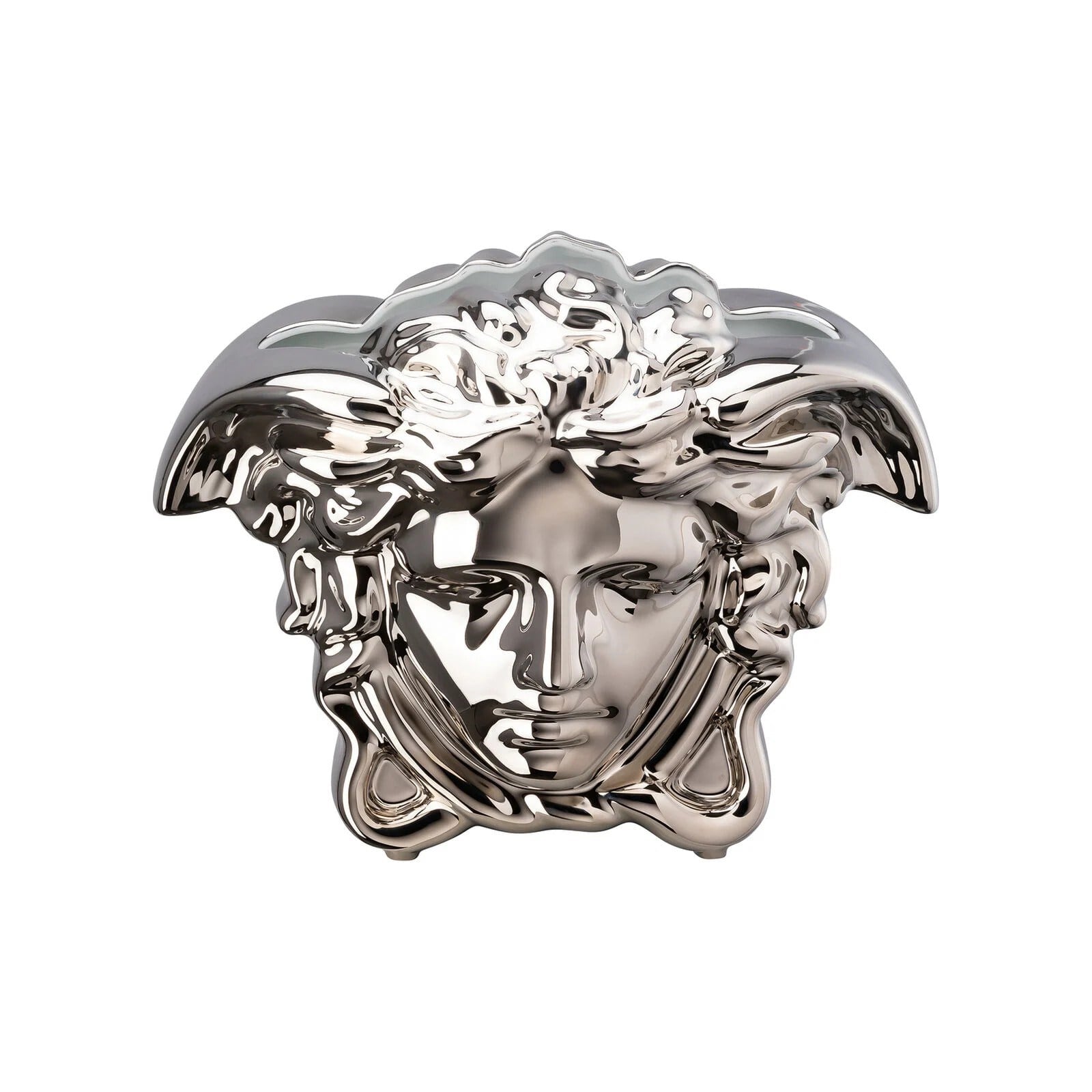 VERSACE VAZO 21 CM MEDUSA GRANDE SİLVER
