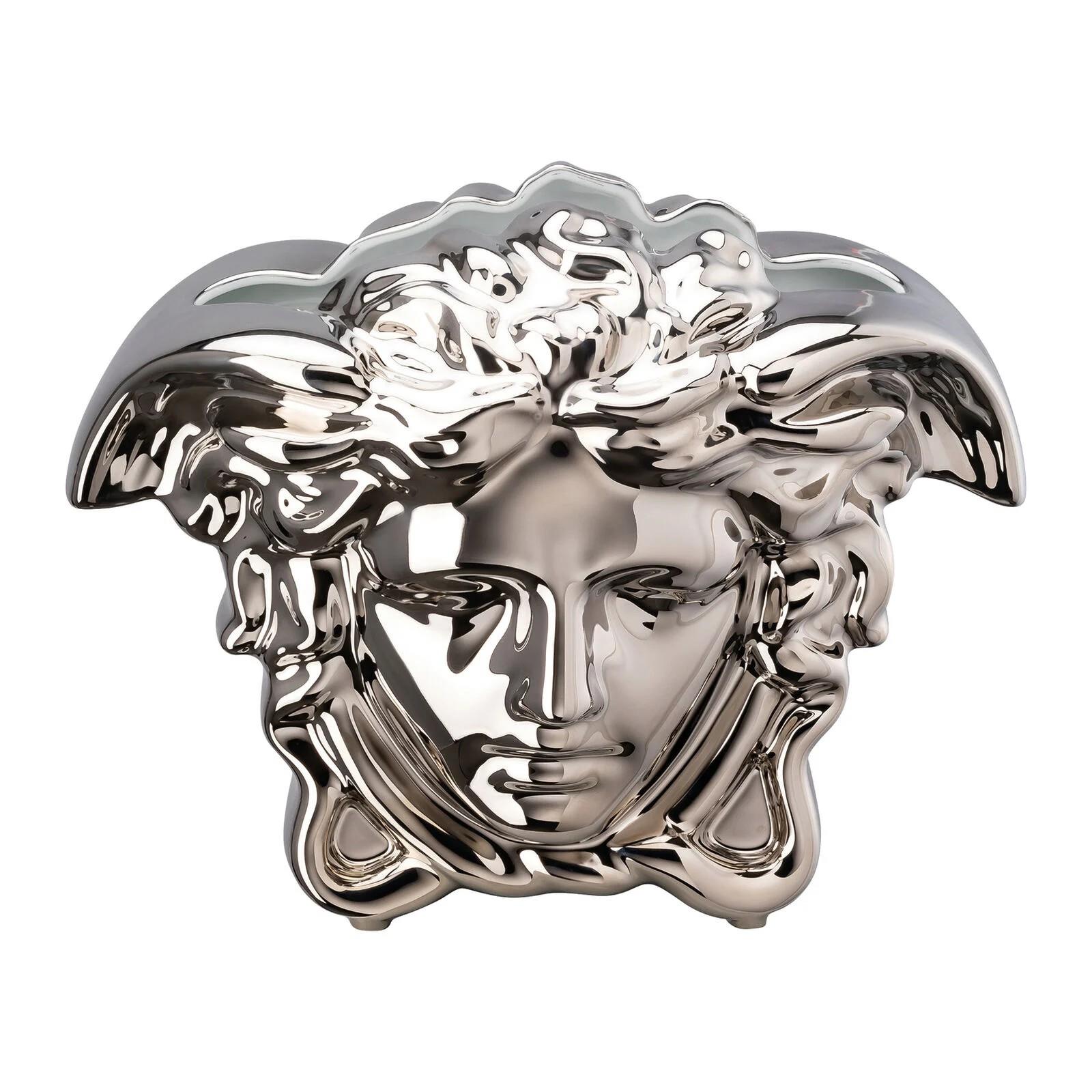 VERSACE VAZO 30 CM MEDUSA GRANDE SİLVER