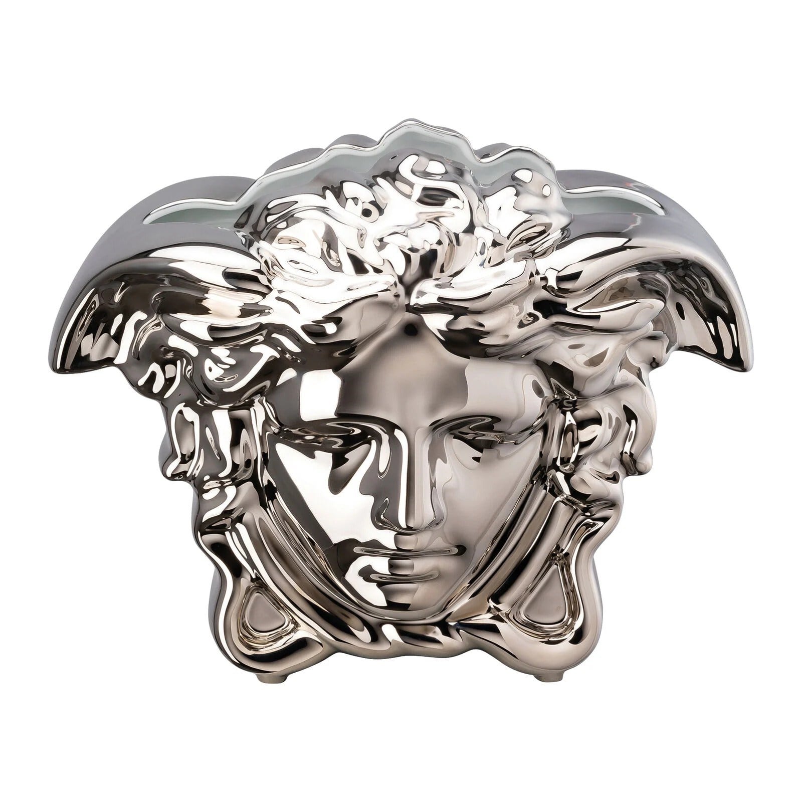 VERSACE VAZO 30 CM MEDUSA GRANDE SİLVER