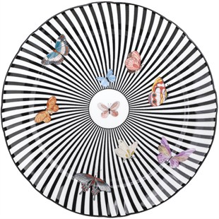 Kaleidoscope 22 cm Çizgili Kahvaltı Tabağı