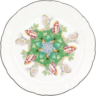 Kaleidoscope 22 cm Yeşil Kahvaltı Tabağı