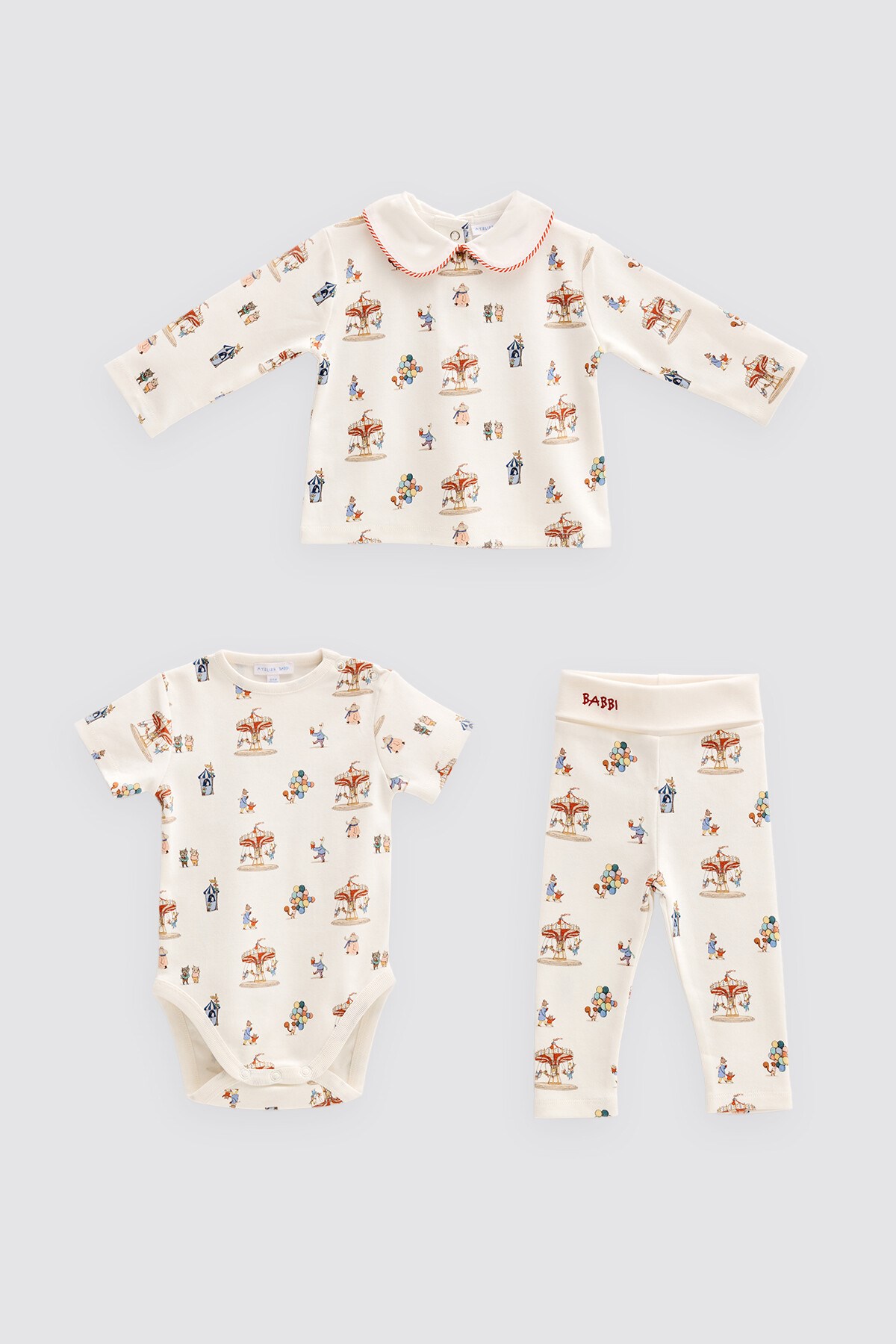 3' LÜ BODY & PANTOLON & T-SHIRT SETİ - FUNFAIR