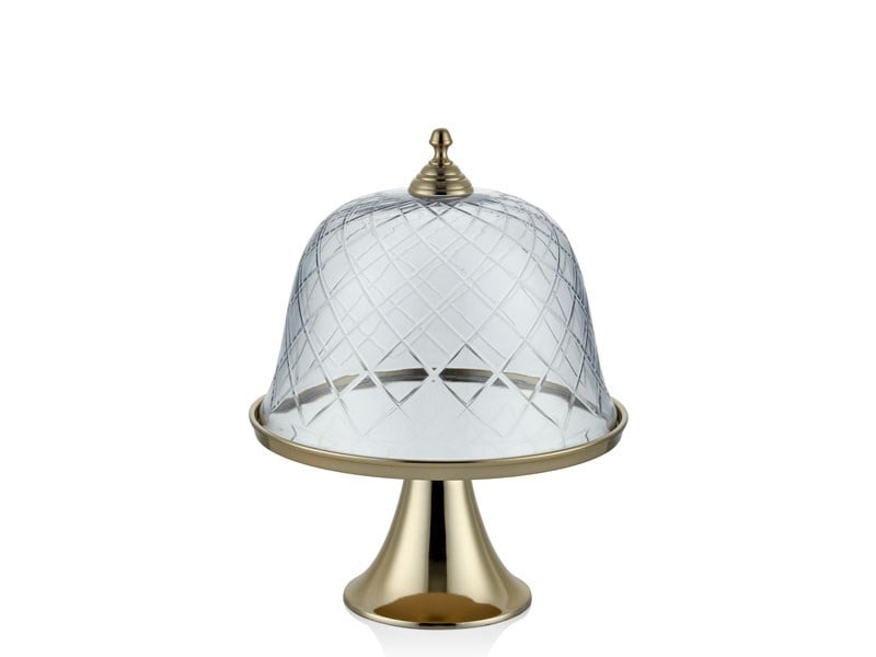 AYAKLI BUYUK , KAPAKLI GOLD KEK STANDI  27,5X27,5X36 CM