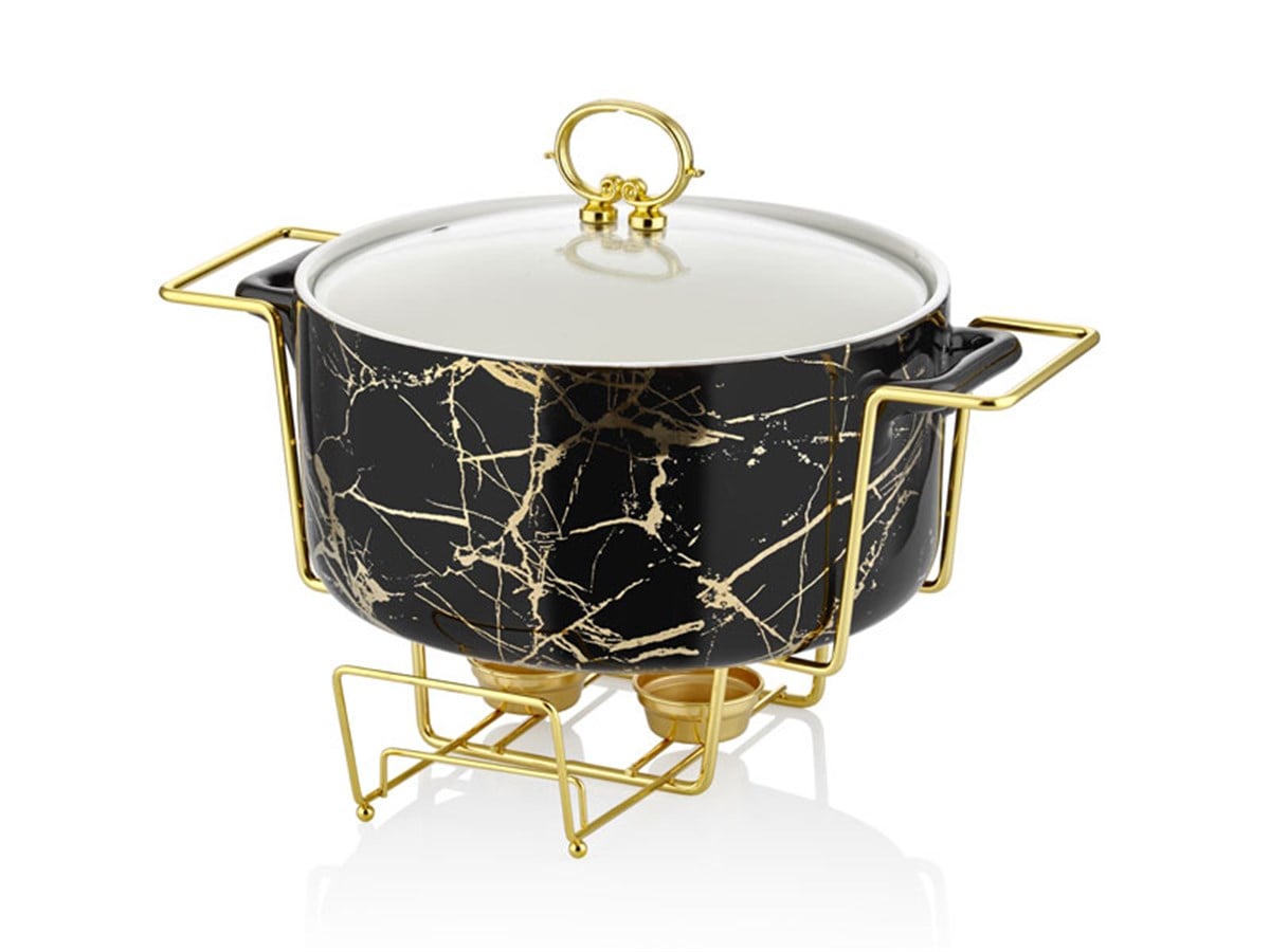 BLACK GOLD 30.5 CM YUVARLAK SERVIS KABI(2)