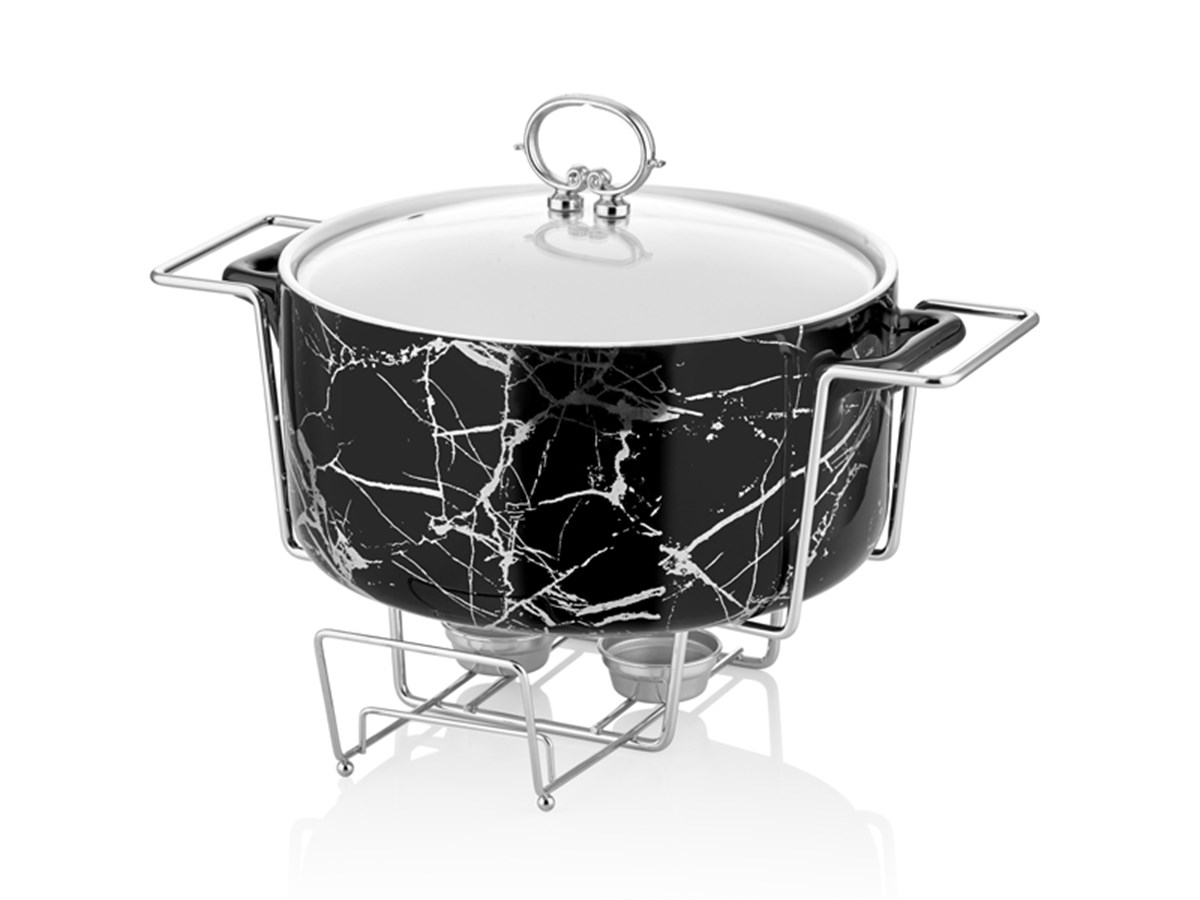 BLACK SILVER 30.5 CM YUVARLAK SERVIS KABI(2)