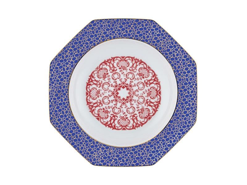 Blooming Baroque - Çukur Tabak 22 cm Kırmızı