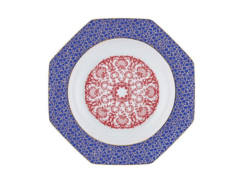 Blooming Baroque - Çukur Tabak 22 cm Kırmızı