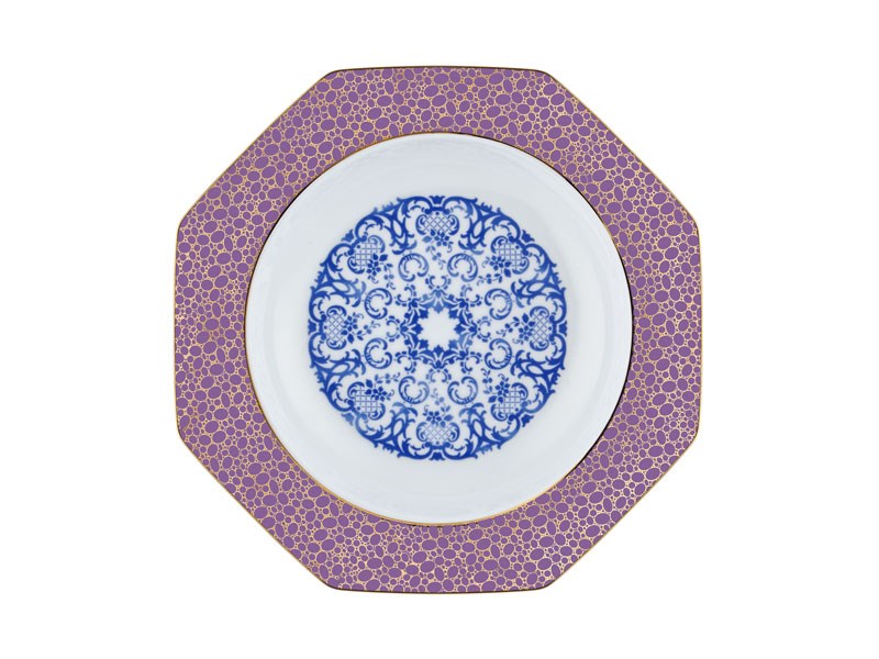 Blooming Baroque - Çukur Tabak 22 cm Mavi