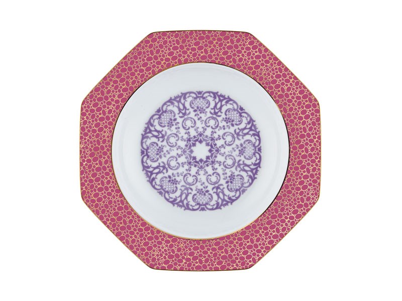 Blooming Baroque - Çukur Tabak 22 cm Mor