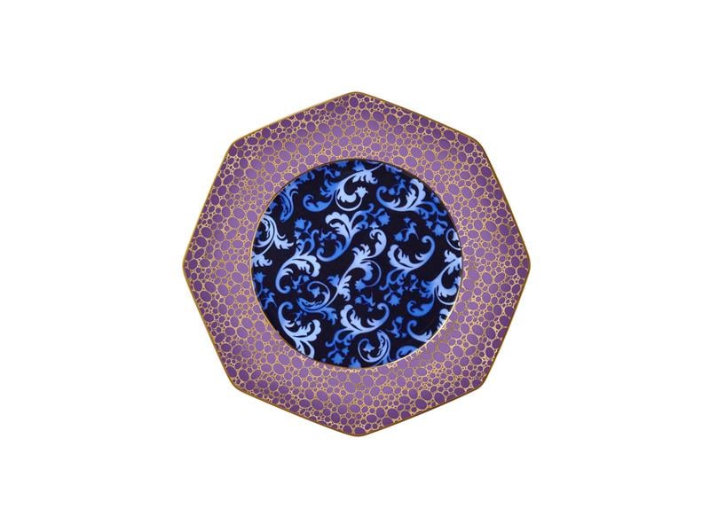 Blooming Baroque - Pasta Tabağı 17 cm Mavi
