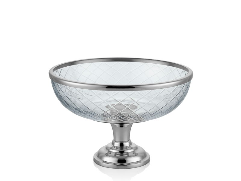 DC AYAKLI YUVARLAK MEYVELIK NICKEL 34X34X22 CM