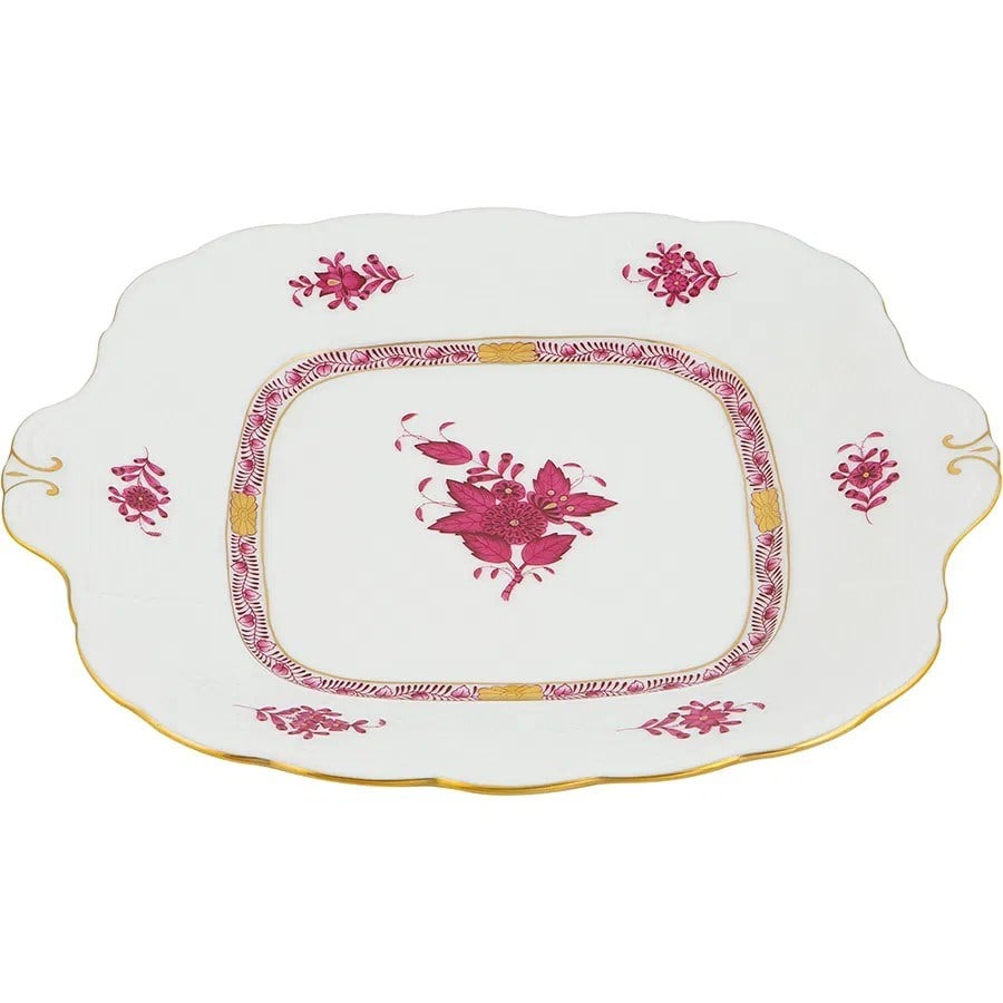 HEREND APPONYİ PEMBE KARE SERVİS
