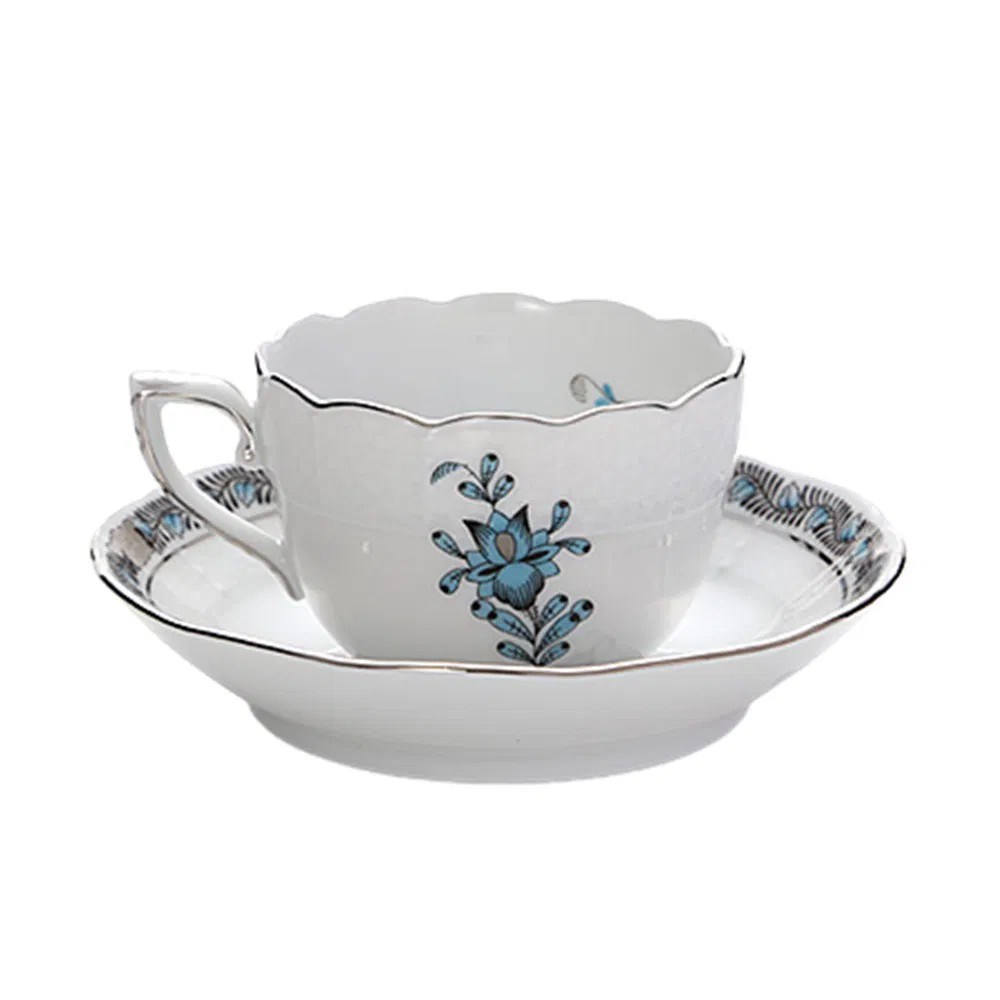 HEREND SİLVER-BLUE KAHVE FİNCANI