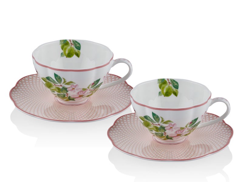 Horticool Pink - 2li Kahve Fincanı Seti