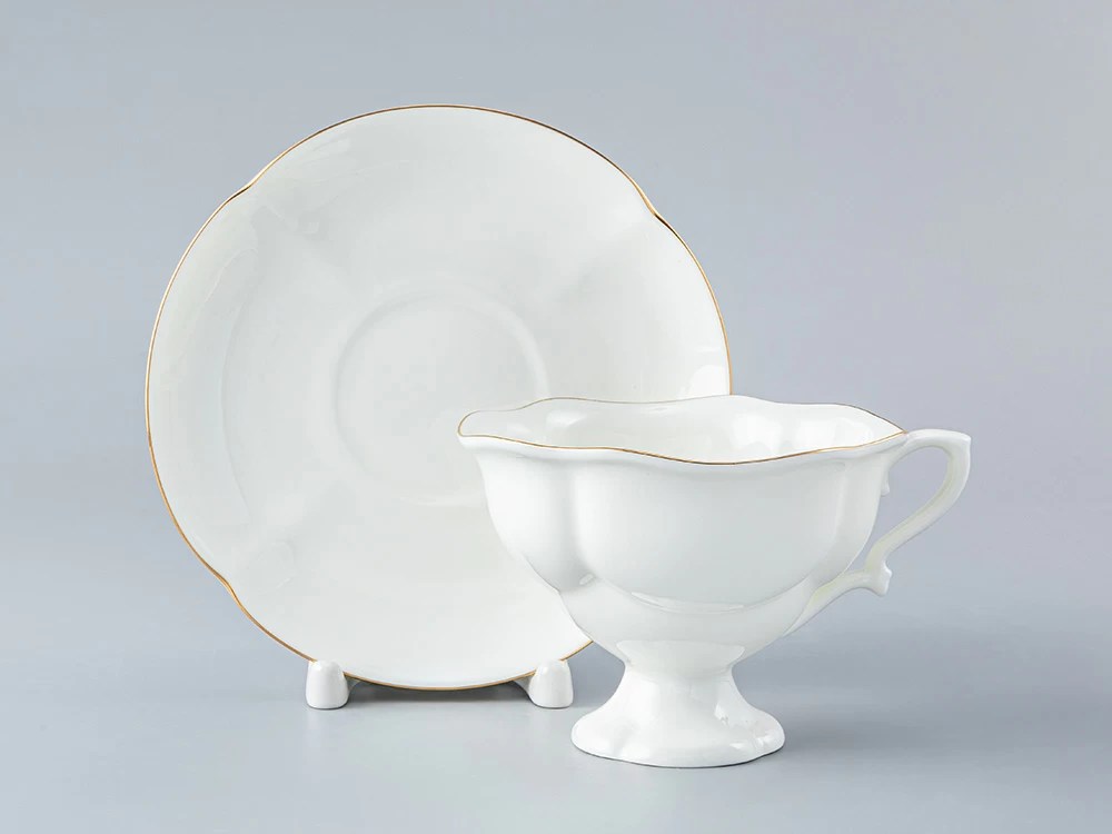 IMPERIAL ÇAY FİNCANI VE FİNCAN TABAĞI KATARİNA ALTIN ŞERİT