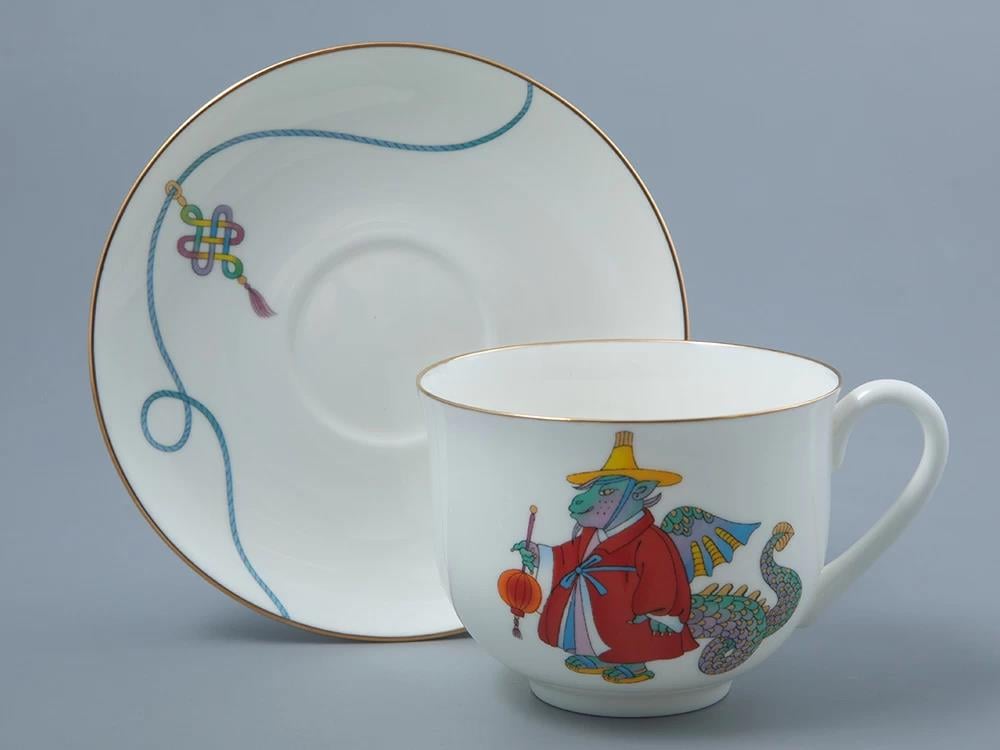 IMPERIAL ÇAY FİNCANI VE FİNCAN TABAĞI. ZAMBAK. CESUR YUN / 345 ML