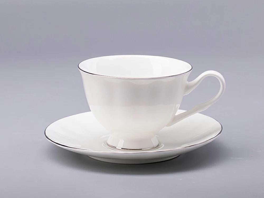 IMPERIAL ÇAY FİNCANI VE FİNCAN TABAĞI. NEGA. PLATİN ŞERİT 220 ML