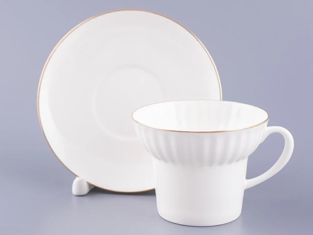 IMPERIAL ÇAY FİNCANI VE TABAĞI DALGA ALTIN KENAR 1/2